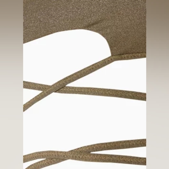 NWT PQ Swim Women's Bikini 2 Piece Gold Swimsuit Sz M - Picture 6 of 16